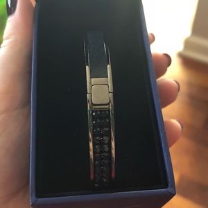 Swarovski Intervalle Bangle Thin Dark Blue